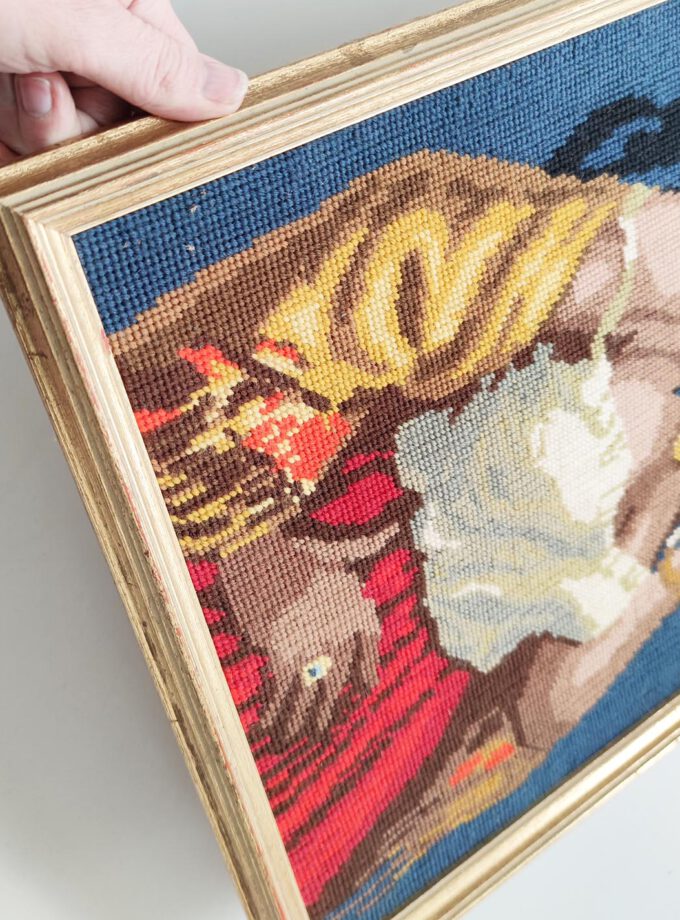 Embroidery Gypsy Girl Framed