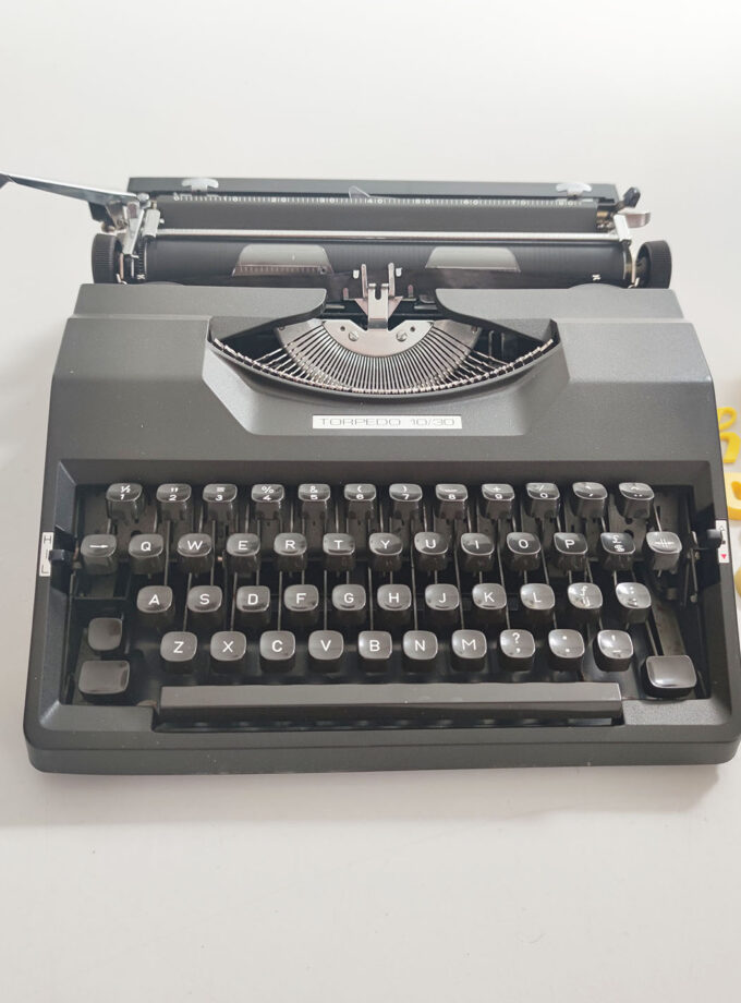 Vintage Black Torpedo 10/30 Typewriter