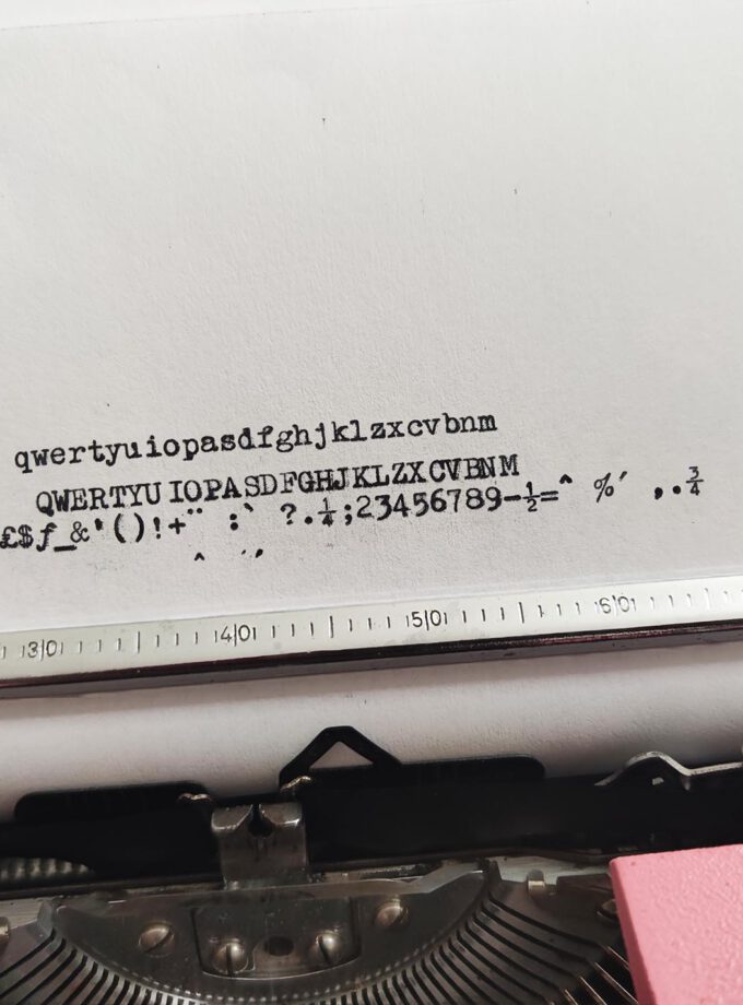 Vintage Typewriter Custom Made Underwood Chewing Gum Pink