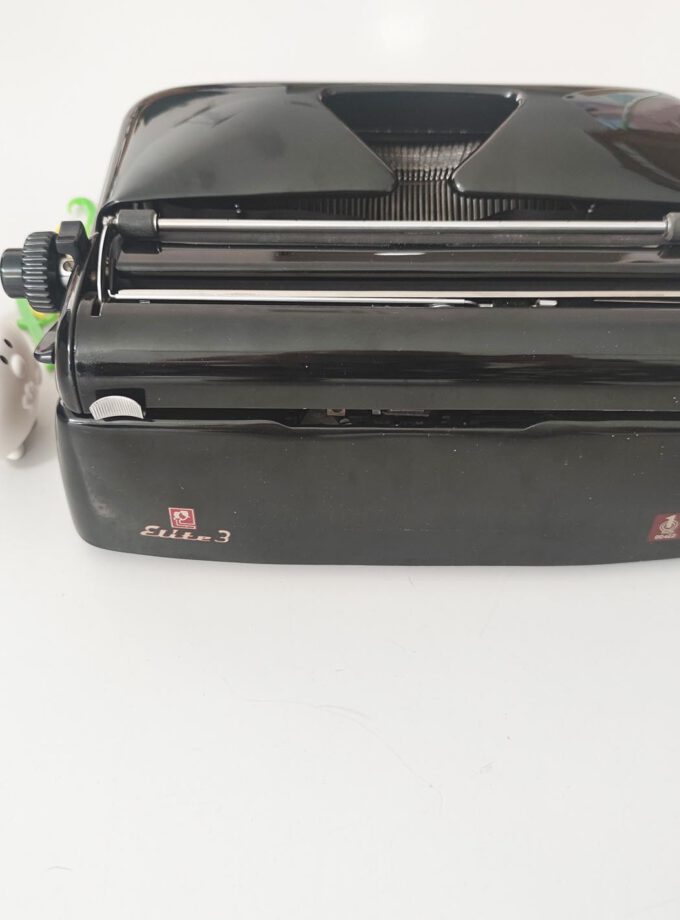 Vintage Old Black Optima Elite 3 Typewriter