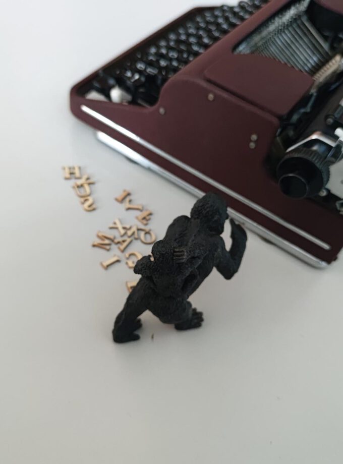 Olympia Old Red Vintage Typewriter