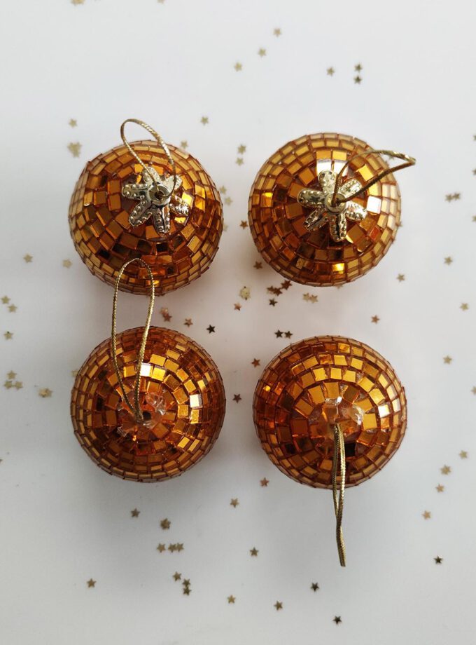 Gold Disco Ball Set
