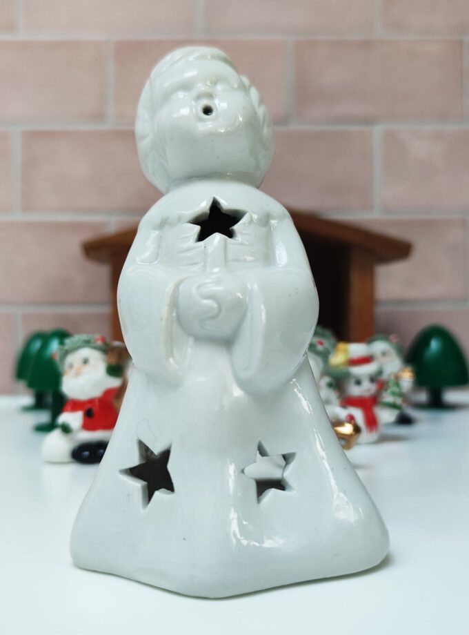 Christmas Angel Boy Candle Holder