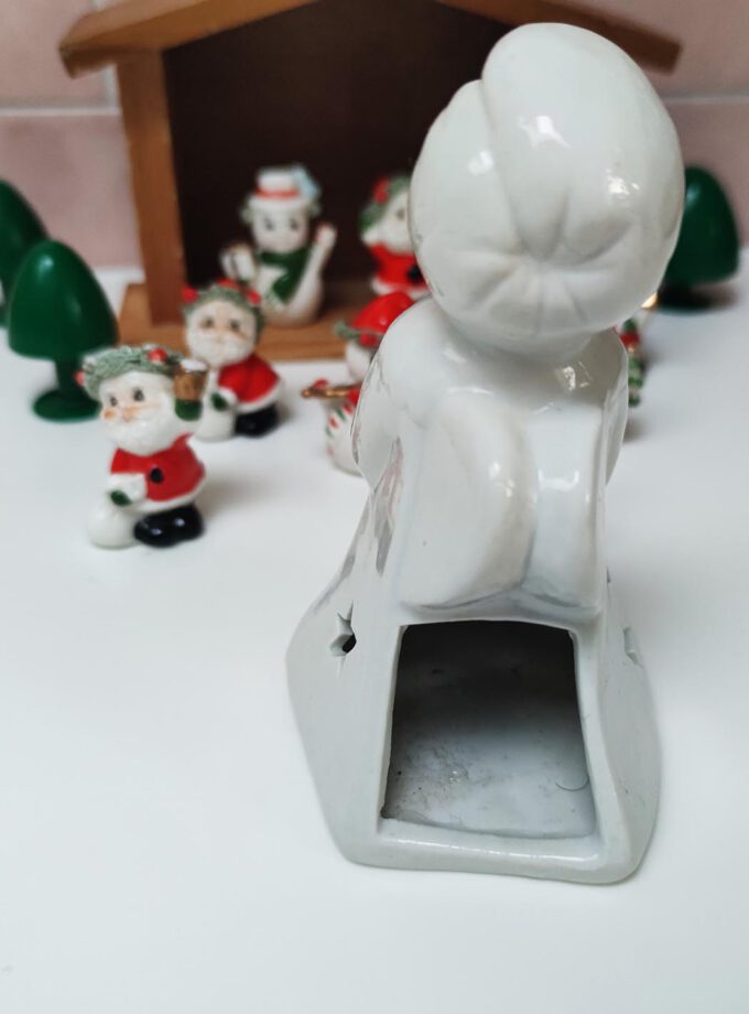 Christmas Angel Boy Candle Holder