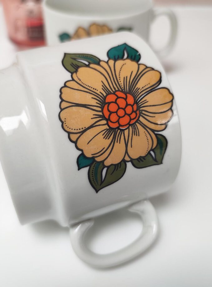 Weidmann Retro Flower Mugs Set