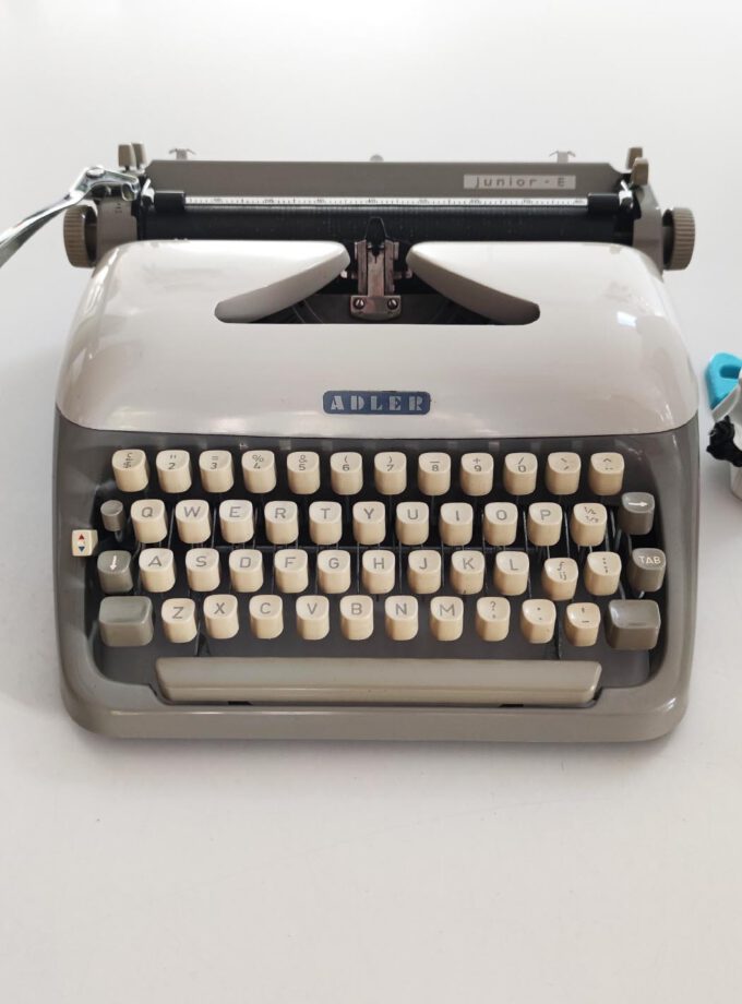 Vintage Adler Junior-E Twotone Typewriter