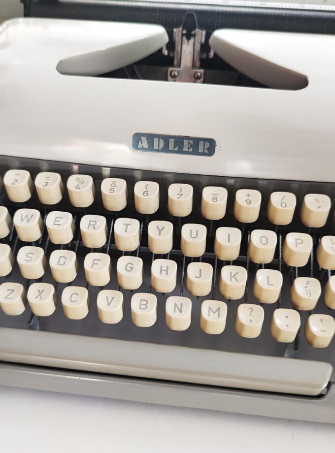 Vintage Adler Junior-E Twotone Typewriter