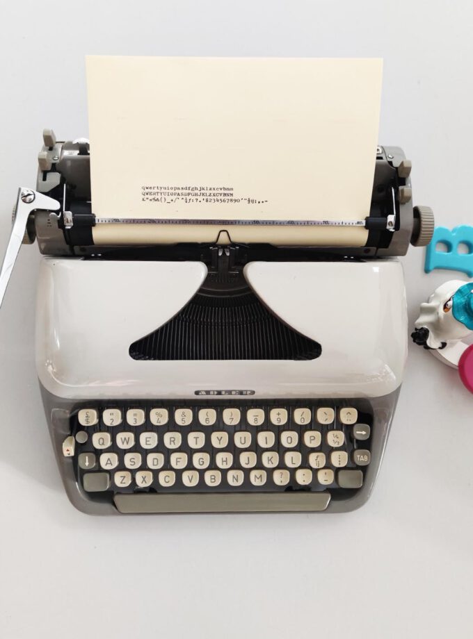 Vintage Adler Junior-E Twotone Typewriter