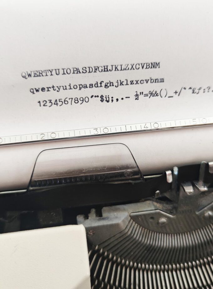 Vintage Tippa Triumph Typewriter Off White Pica