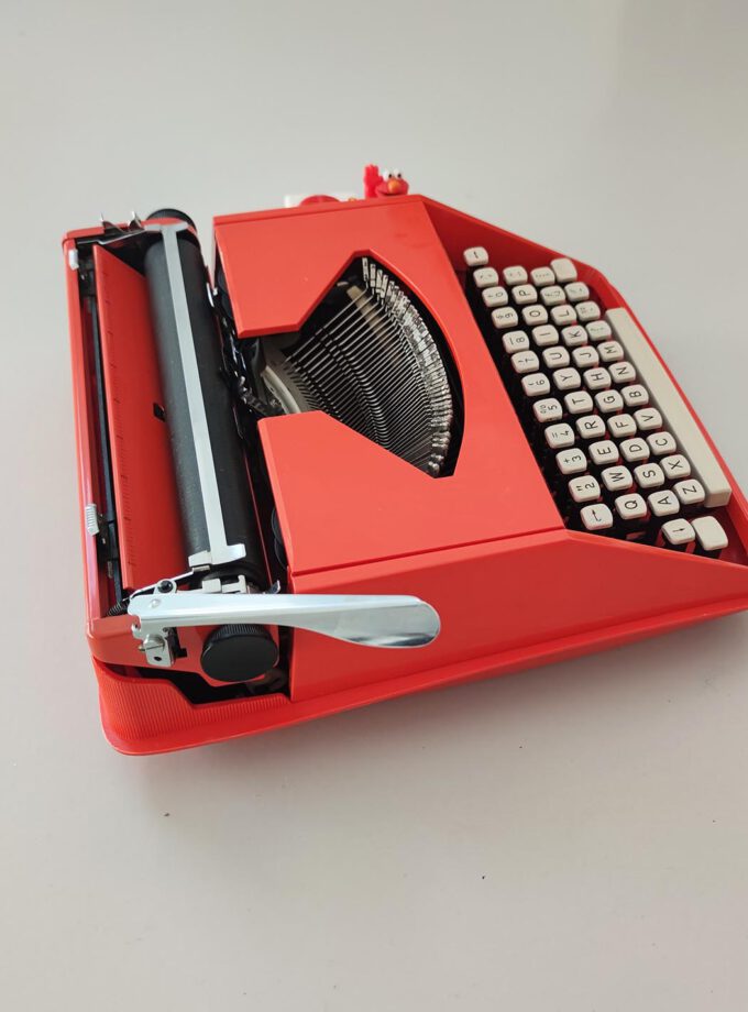 Remington Sperry Rand Riviera Orange Typewriter