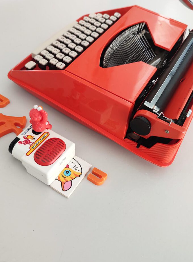 Remington Sperry Rand Riviera Orange Typewriter