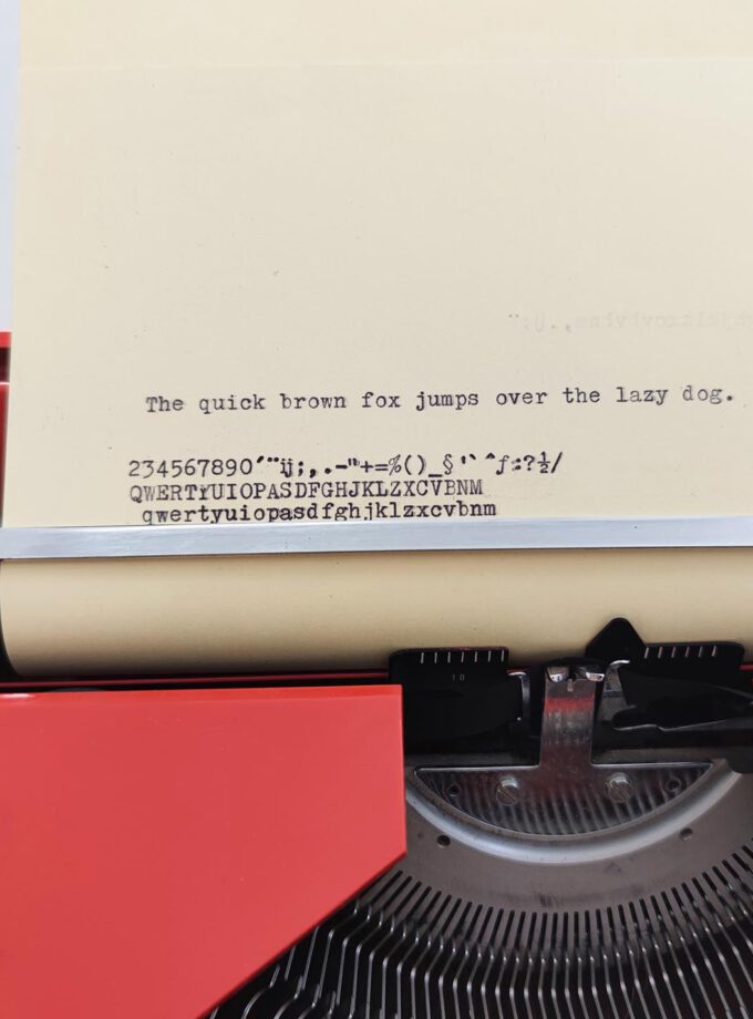 Remington Sperry Rand Riviera Orange Typewriter