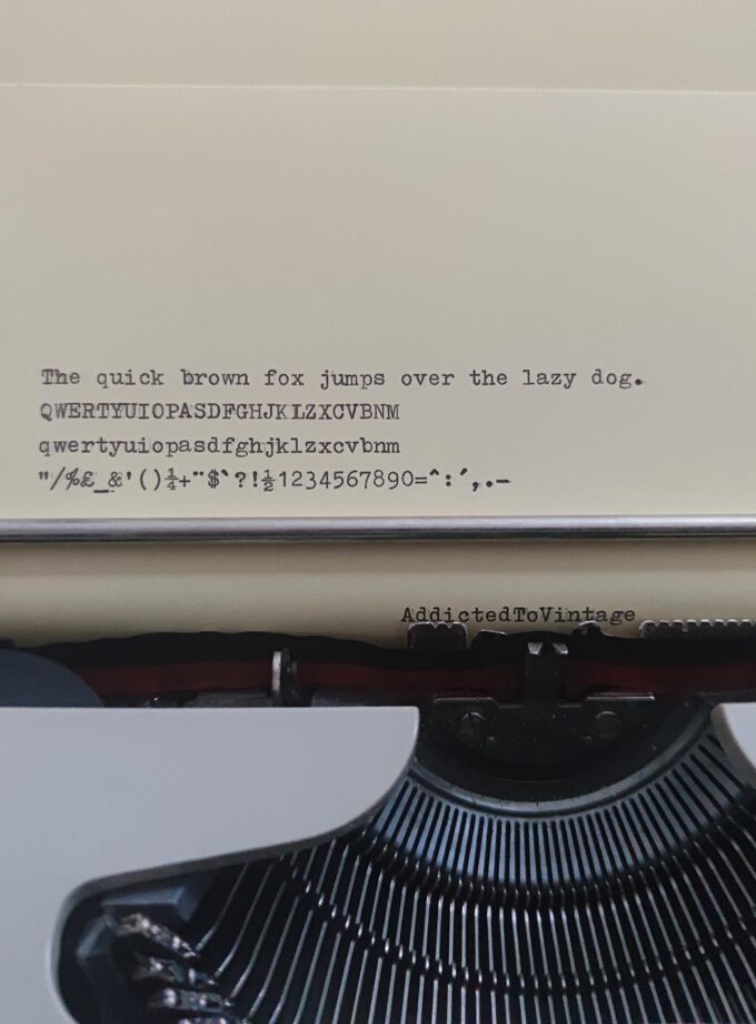 Vintage Typewriter Hema 44K (Olivetti)