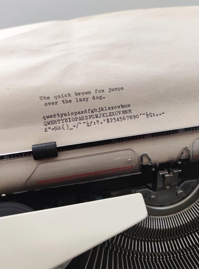 Vintage Tippa Adler Typewriter Off White Pica