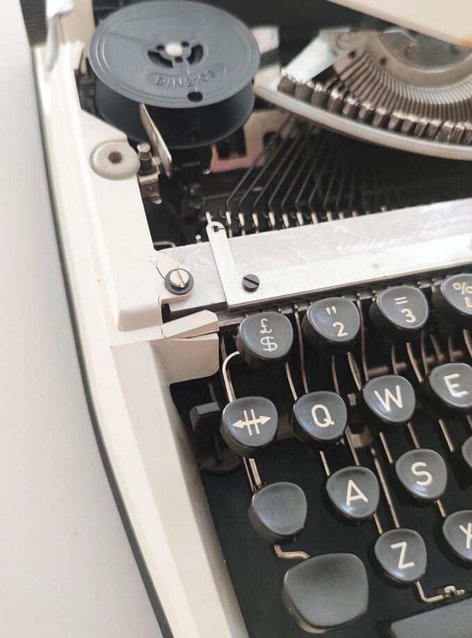 Vintage Tippa Adler Typewriter Off White Pica