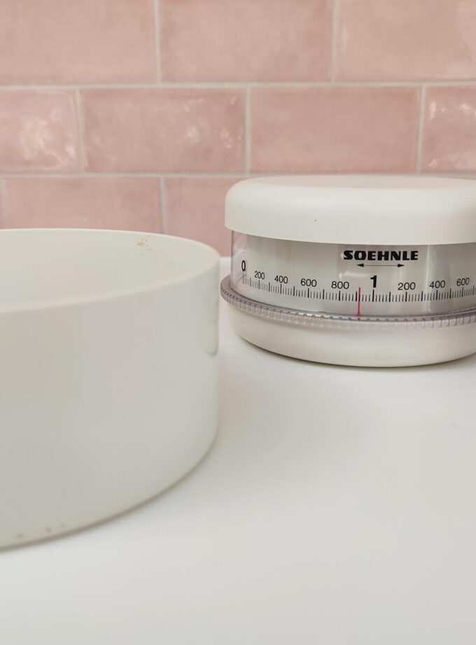 Vintage Kitchen Scale Soehnle Round White
