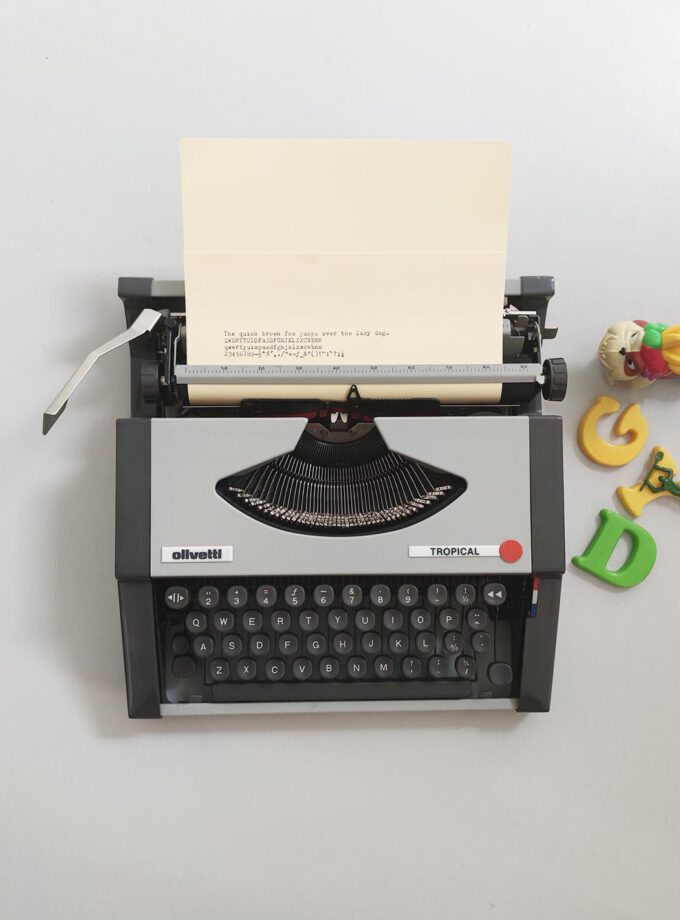 Vintage Olivetti Tropical Typewriter