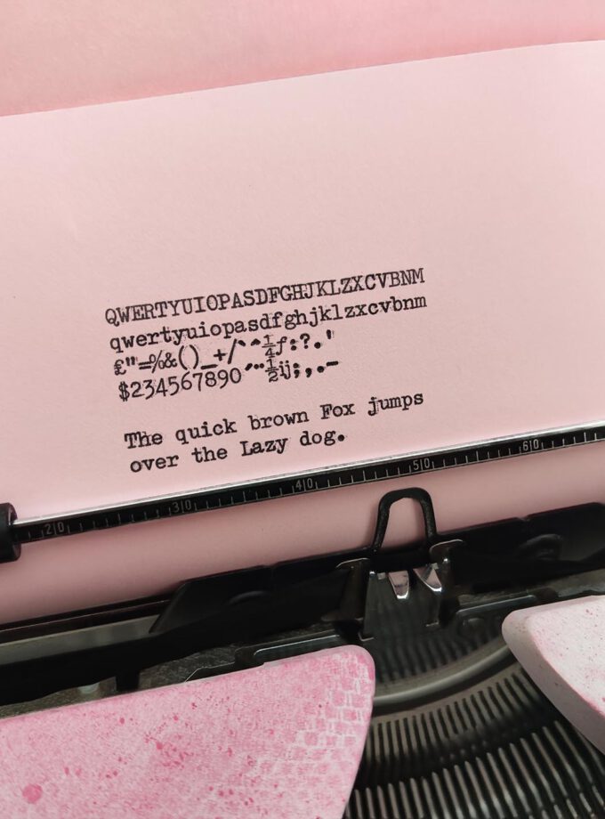 Vintage Typewriter Custom Made Triumph Gabriele 25 Lonneke Butterflies