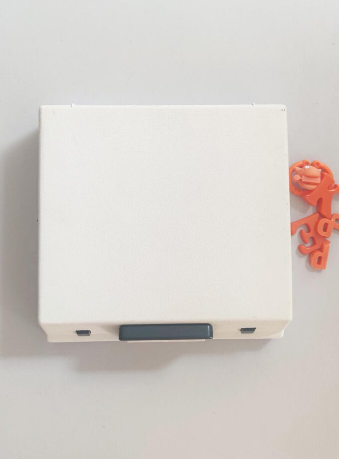 Vintage Olympia Traveller Orange Typewriter