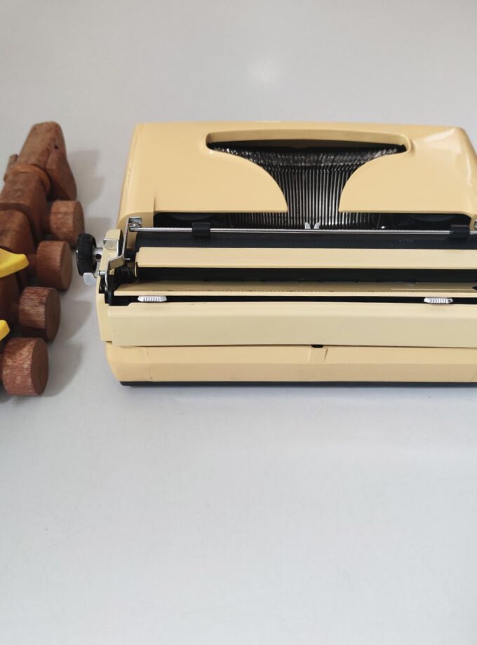 Vintage Sperry Ten Forty Remington Pastel Yellow Typewriter