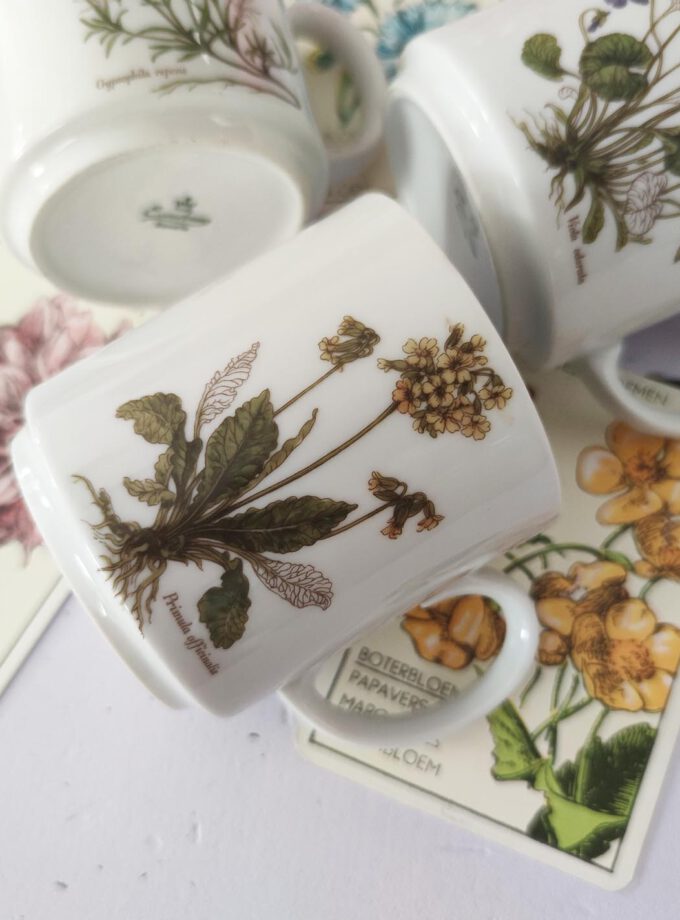 Vintage Bavaria Eversberg Floral Mugs