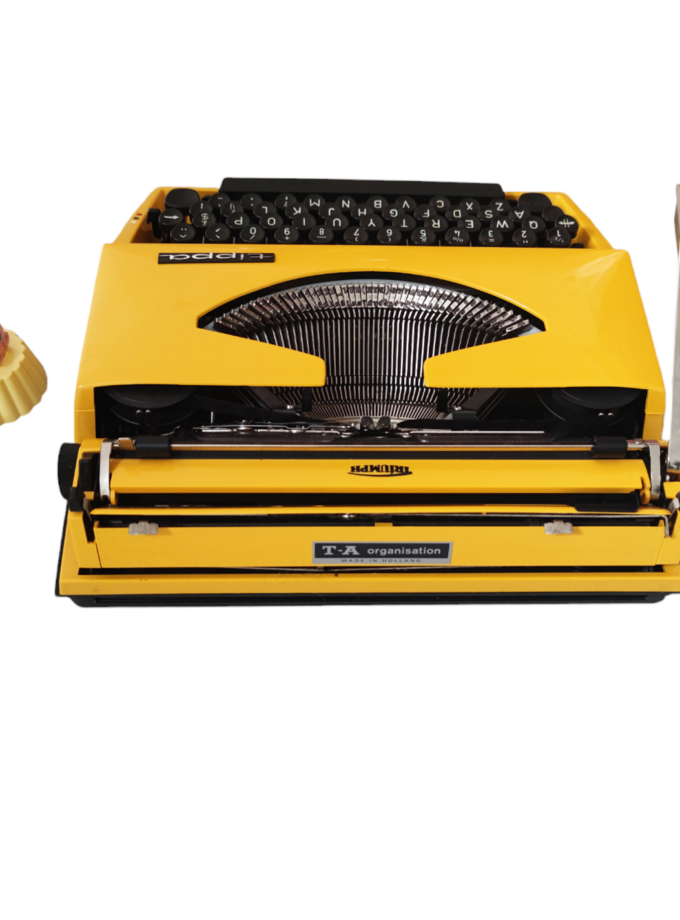 Vintage Tippa Triumph Typewriter Yellow