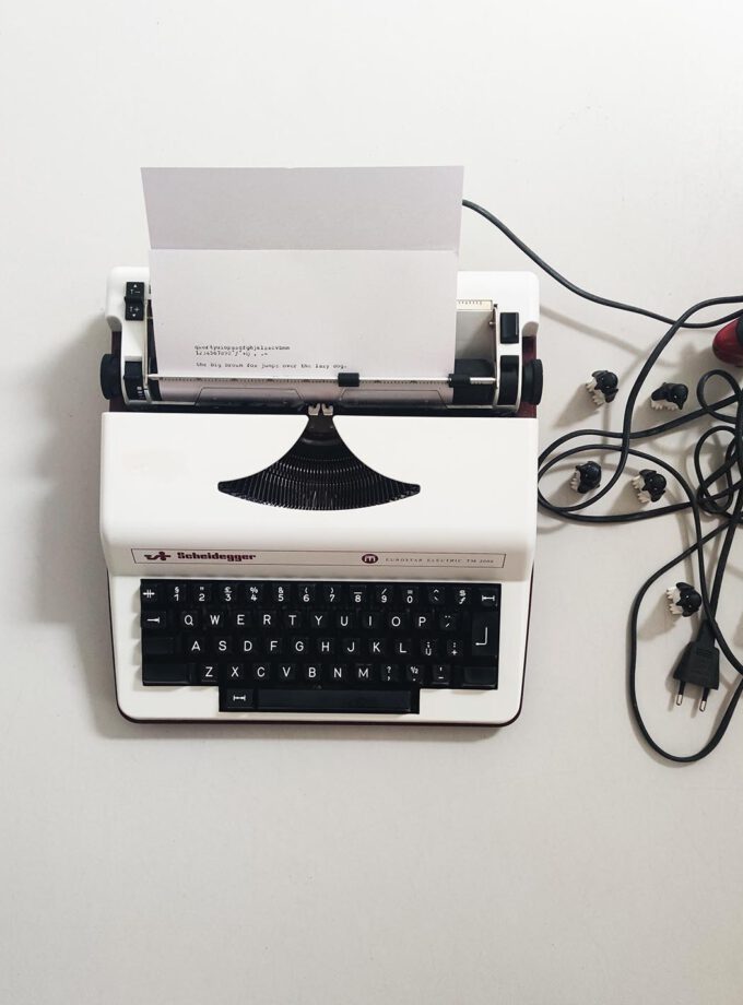 Electric Typewriter Scheidegger Eurostar Electric TM 2000