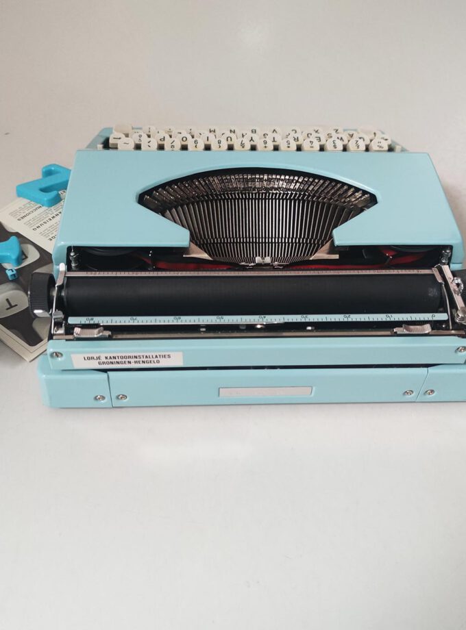 Vintage Baby Blue Imperial Typewriter