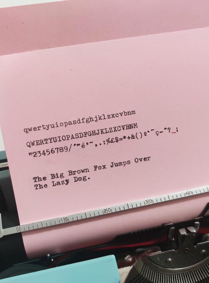 Vintage Baby Blue Imperial Typewriter