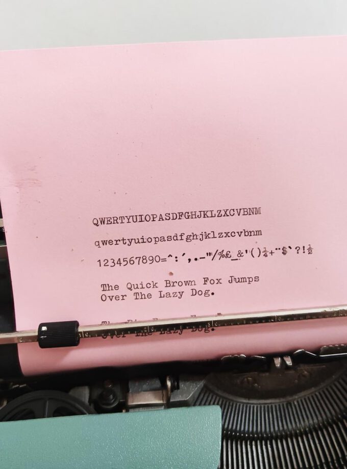 Vintage Olivetti Lettera 32 Green