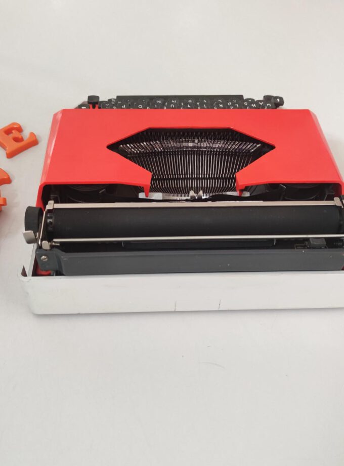 Vintage Rapide Orange Typewriter
