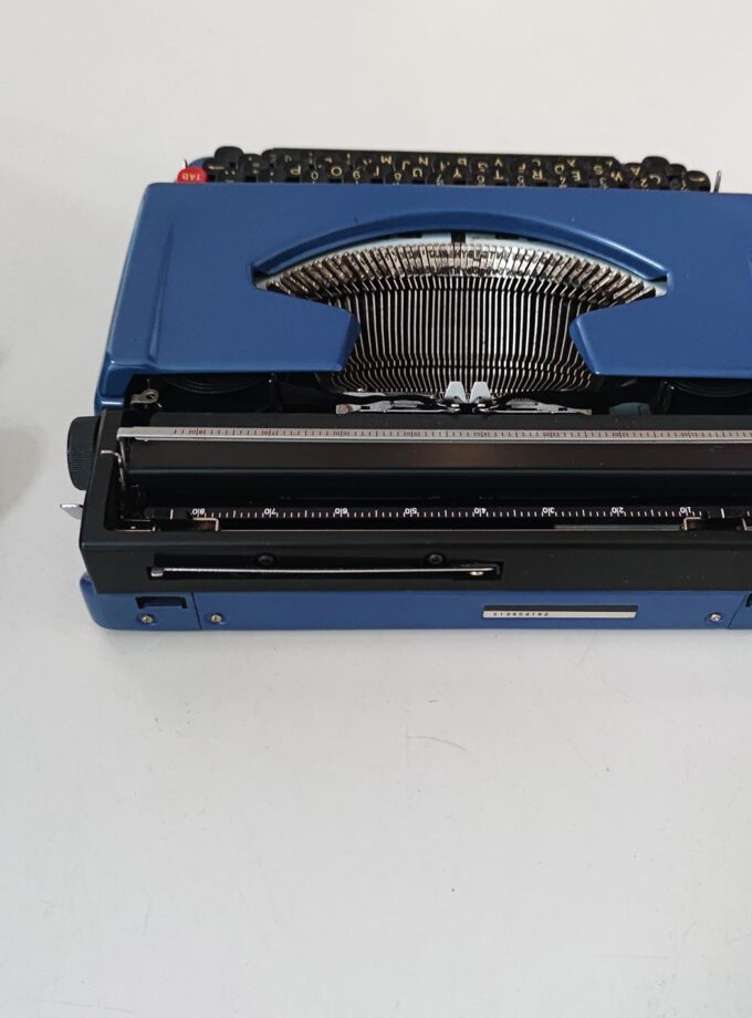 Vintage Vendex 750 Denim Blue Typewriter Cubic