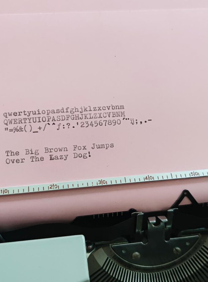 Vintage Silver-Reed 100 Grey Typewriter