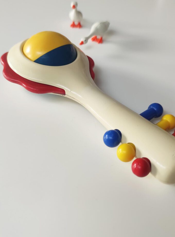 Sunny Rattle Vintage Ambi Toys Red Detail (Bad Condition)