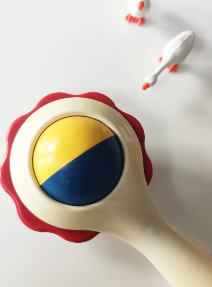 Sunny Rattle Vintage Ambi Toys Red Detail (Bad Condition)