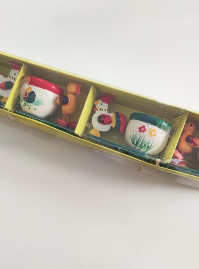 Wooden Chicken Egg Cups