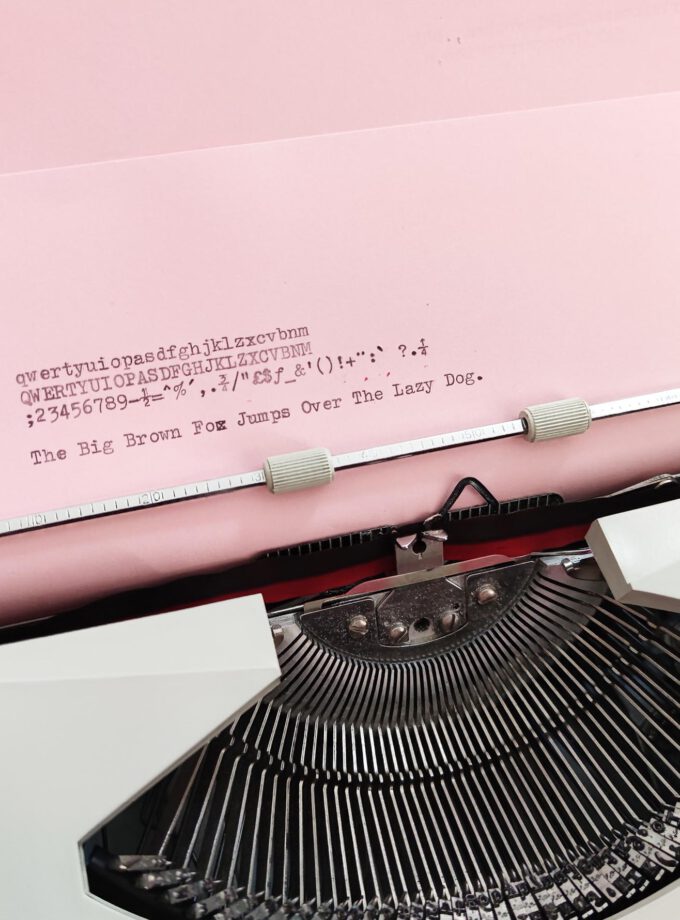 Vintage Antares 120 Duotone Grey Typewriter