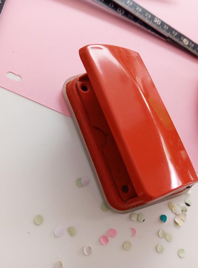 Vintage Orange Red Perforator