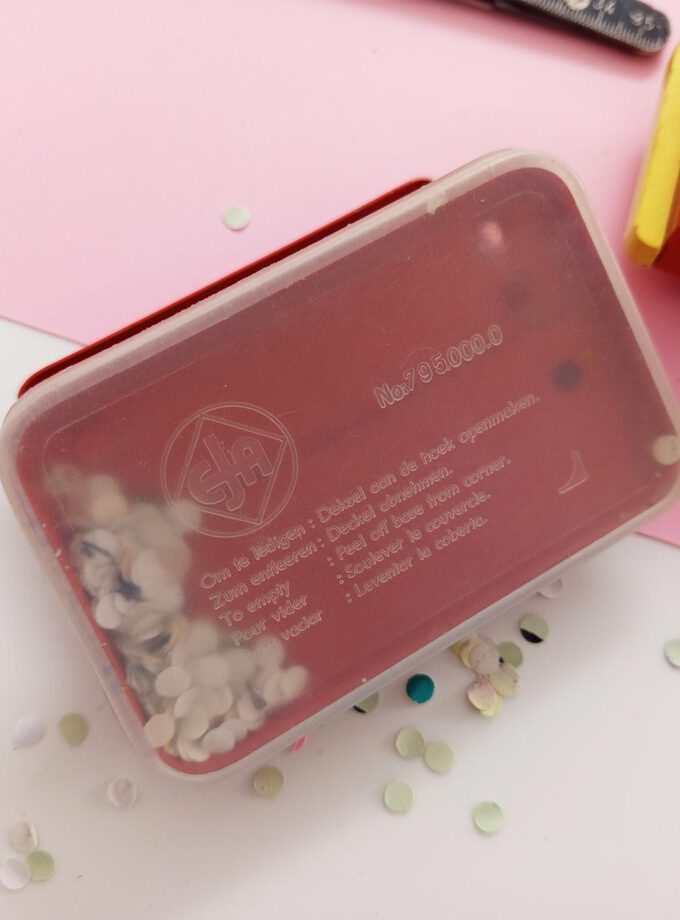 Vintage Orange Red Perforator