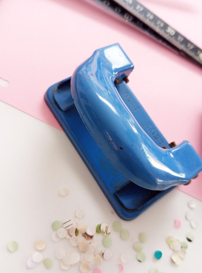 Vintage Blue Leitz Perforator