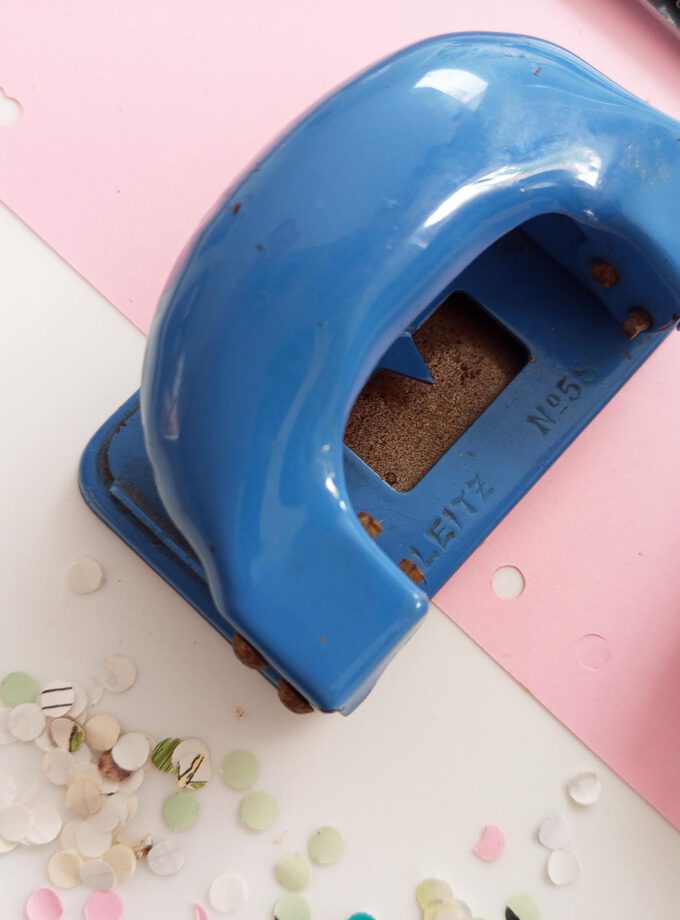 Vintage Blue Leitz Perforator