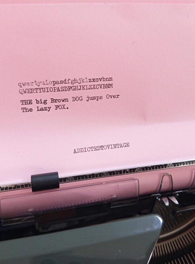 Vintage Bluish Triumph Gabriele 35 Typewriter