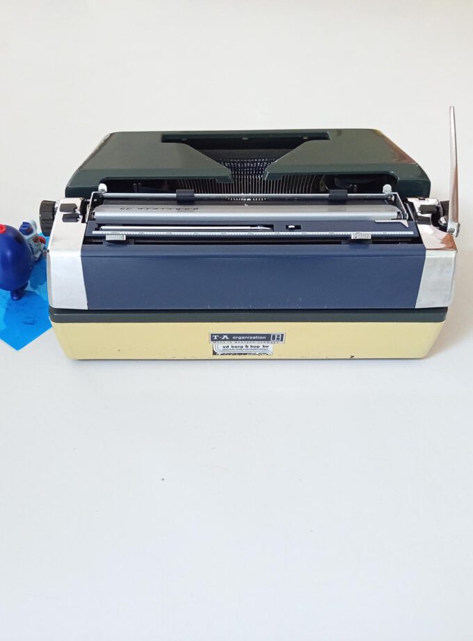 Vintage Bluish Triumph Gabriele 35 Typewriter