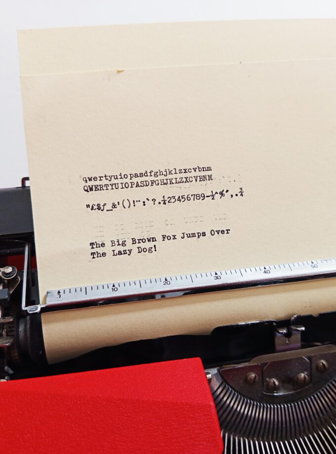 Vintage Underwood 23 Typewriter Red Elite