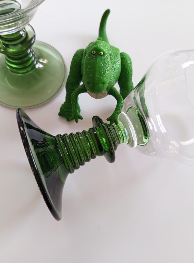 Art Deco Wine Vintage Dark Green