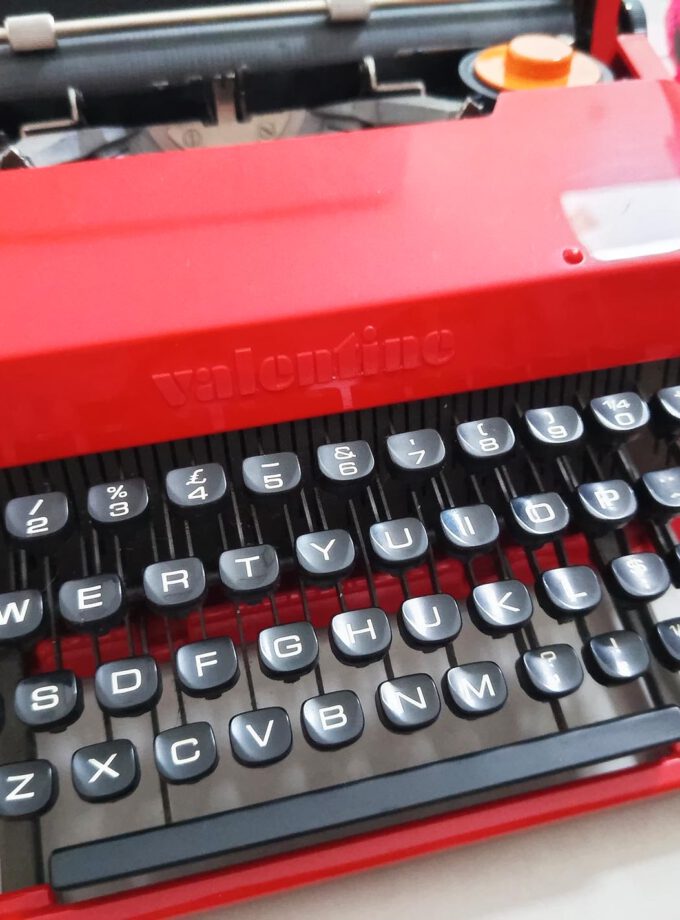 Vintage Original Olivetti Red Valentine