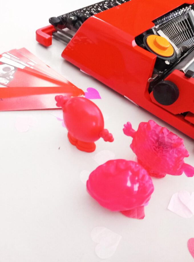 Vintage Original Olivetti Red Valentine