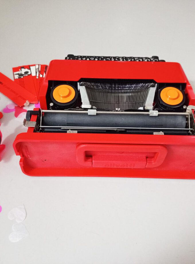 Vintage Original Olivetti Red Valentine