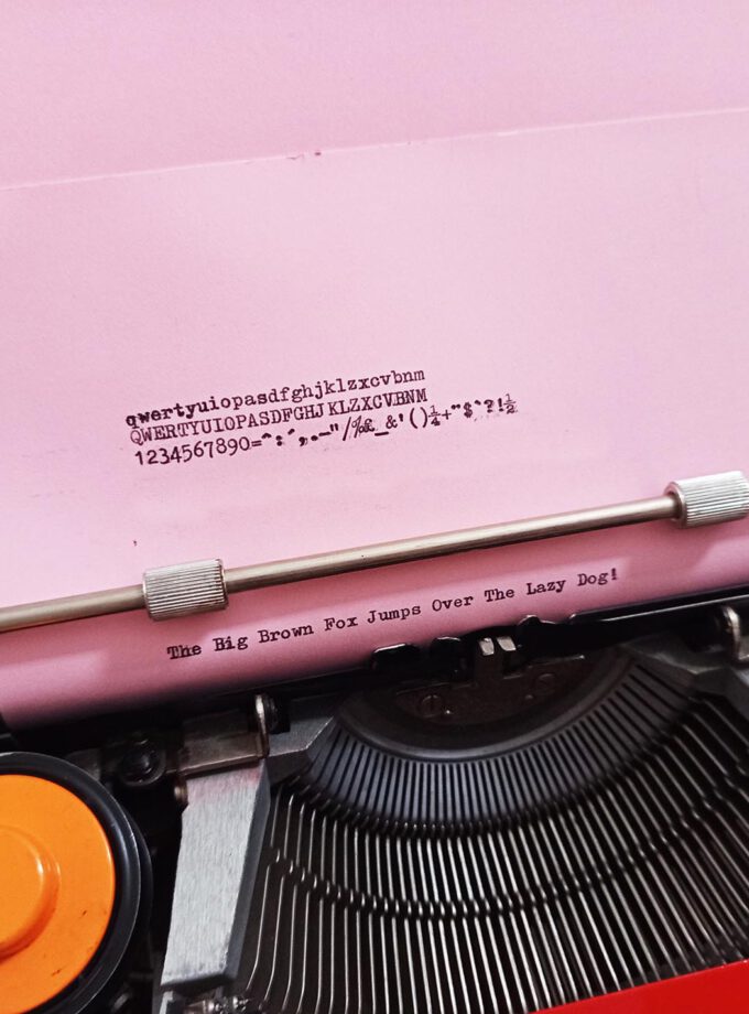 Vintage Original Olivetti Red Valentine