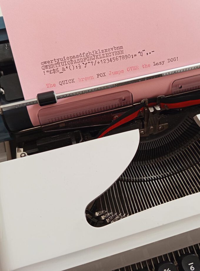 Vintage Erika Light Grey/Blue Typewriter Pica